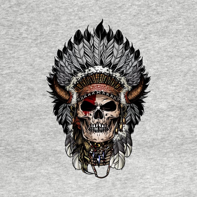 Indian skull by clickprint